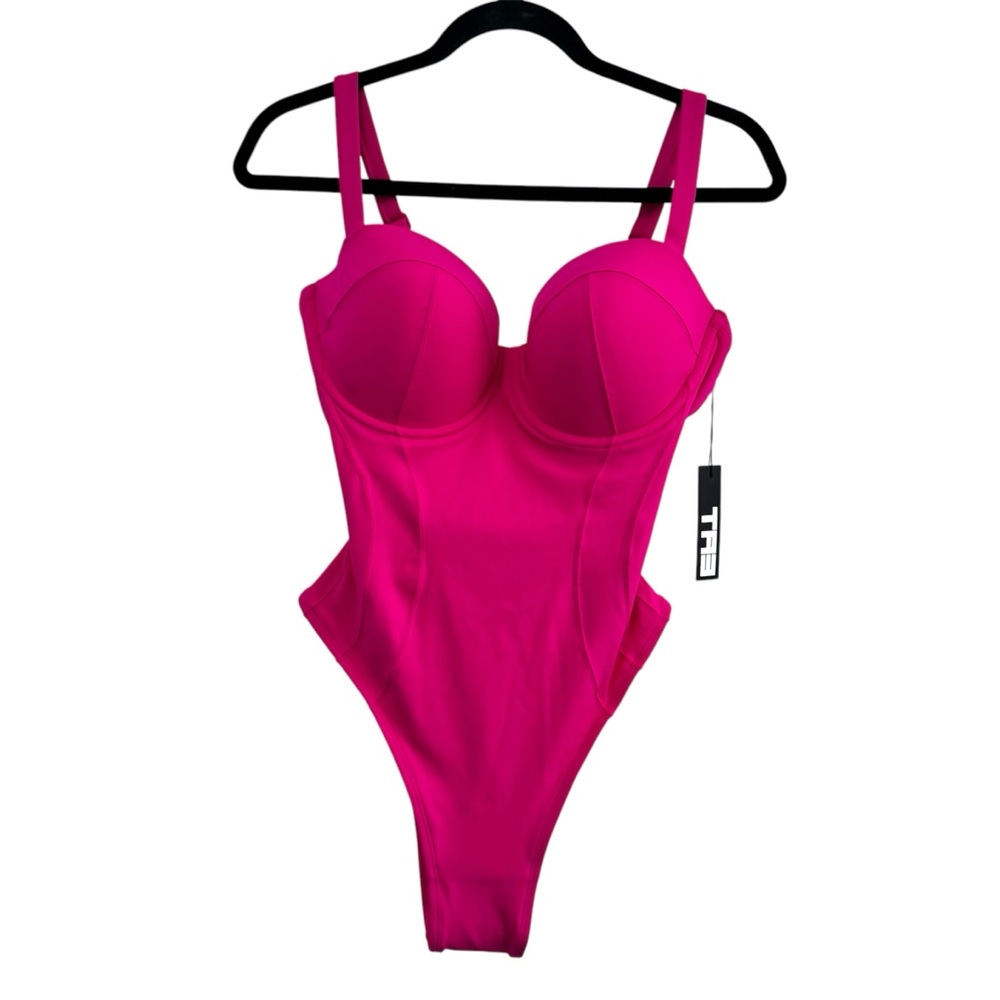 Vibrant Pink Women's One Piece Swimsuit new without tags. Never worn!